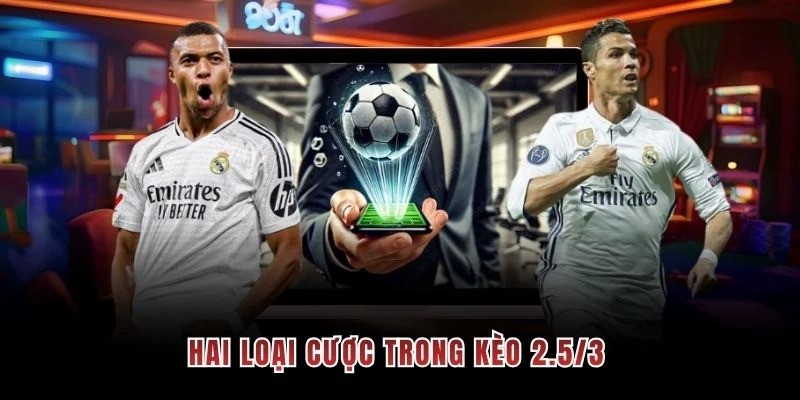Hai loại cược trong kèo 2.5/3